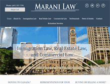 Tablet Screenshot of maranilaw.com